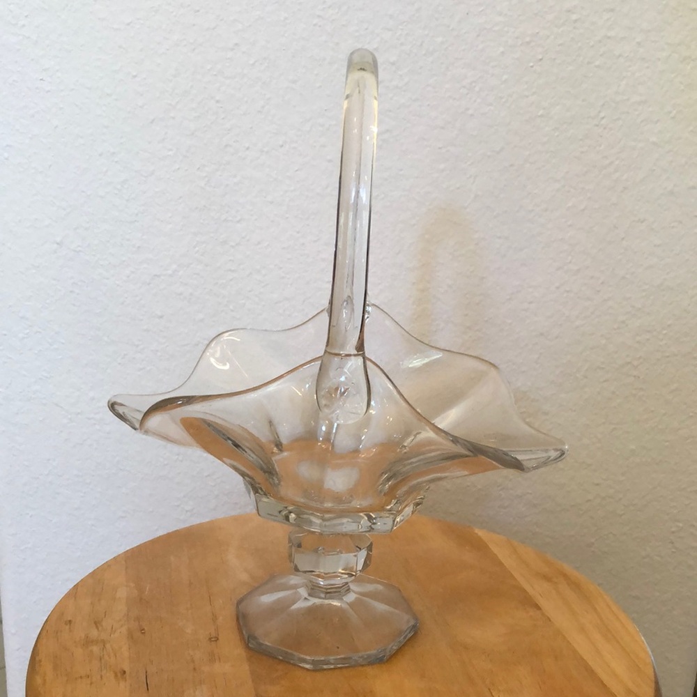 Clear Glass Basket